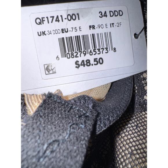 Brand New Calvin Klein Women's Size 34DDD Black Unlined Full Coverage Bra - Picture 4 of 8